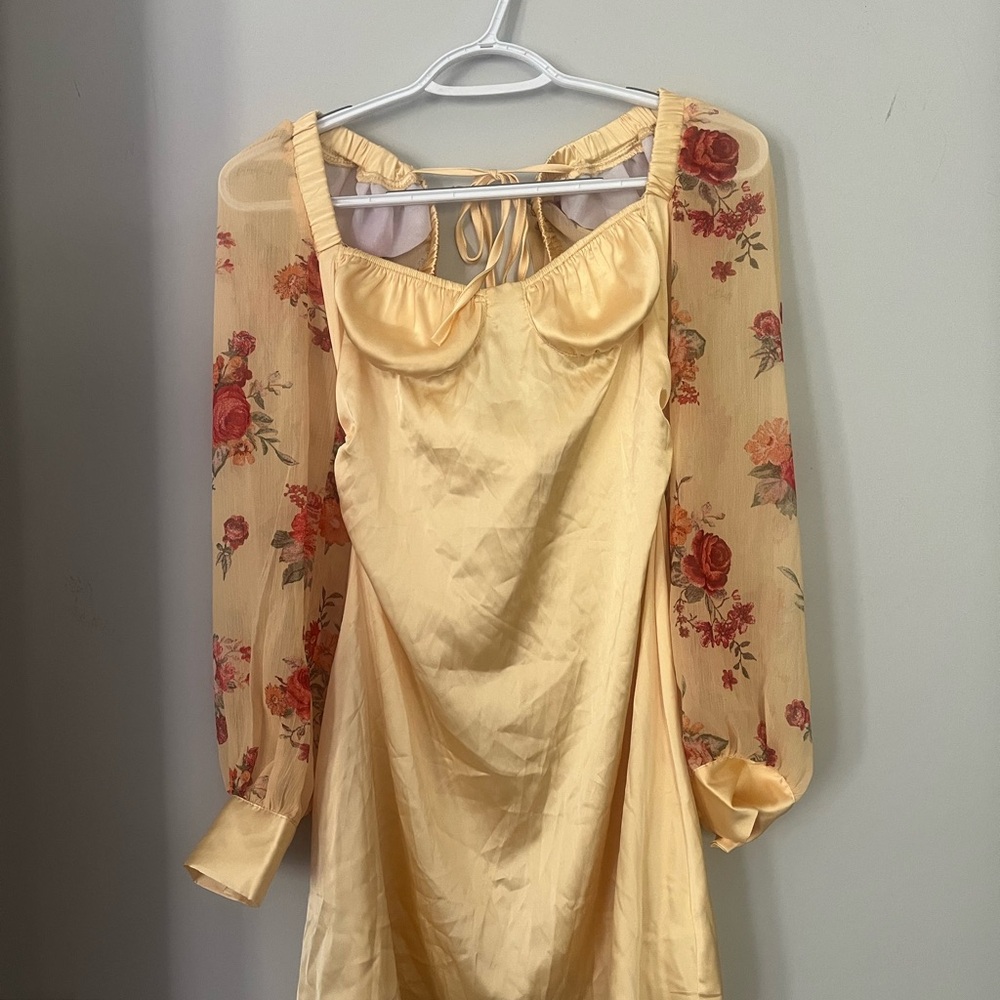 Floral Yellow Dress